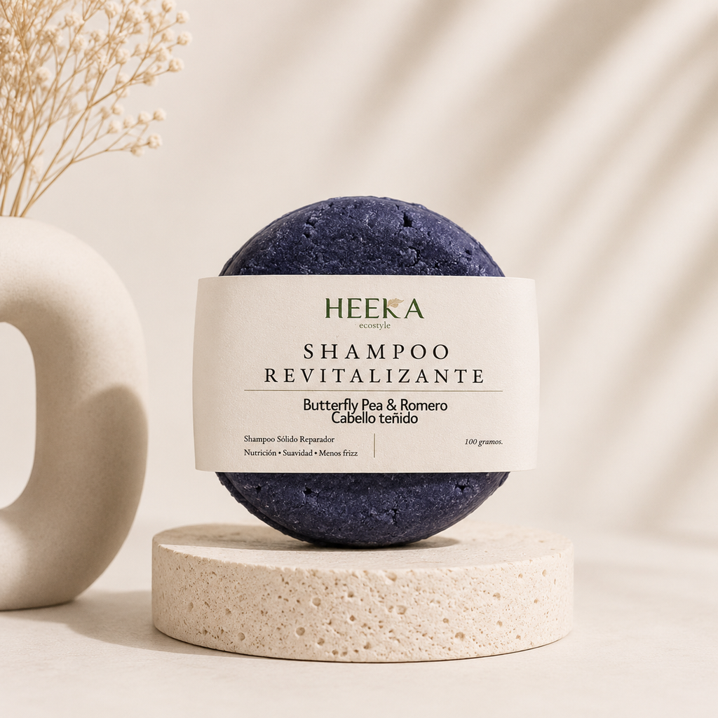 Shampoo solido revitalizante - cabello teñido