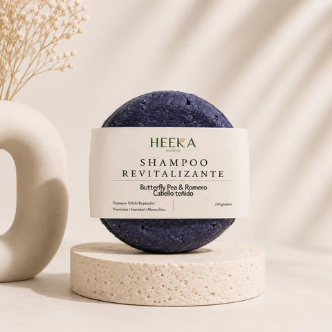 Shampoo solido revitalizante - cabello teñido