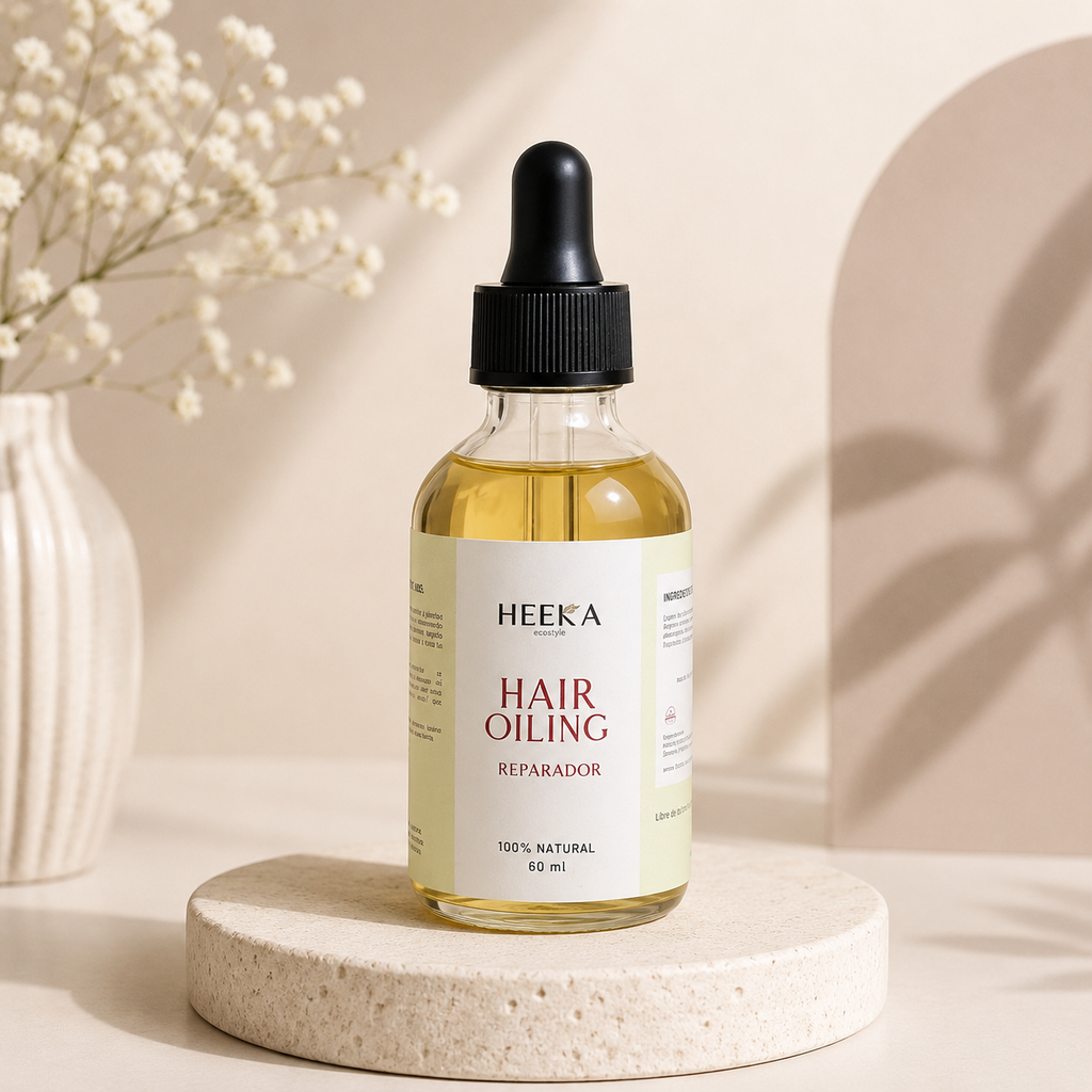Hair Oiling, Aceite Capilar Reparador; Estimulante del Crecimiento