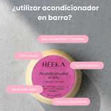 Acondicionador sólido HEEKA con pantenol y colageno.