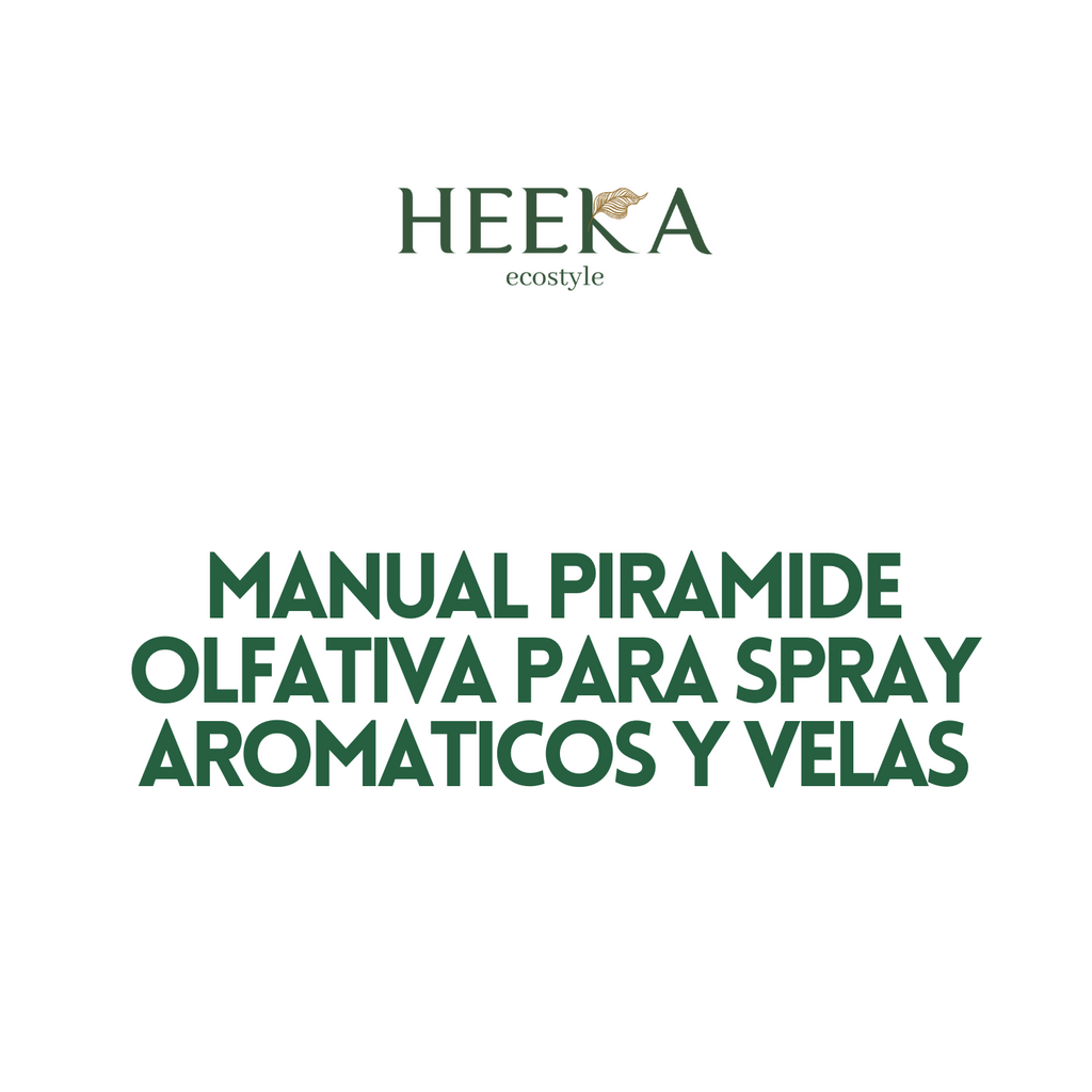Manual piramide olfativa para velas y spray aromatico