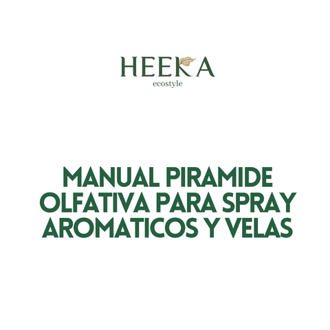Manual piramide olfativa para velas y spray aromatico