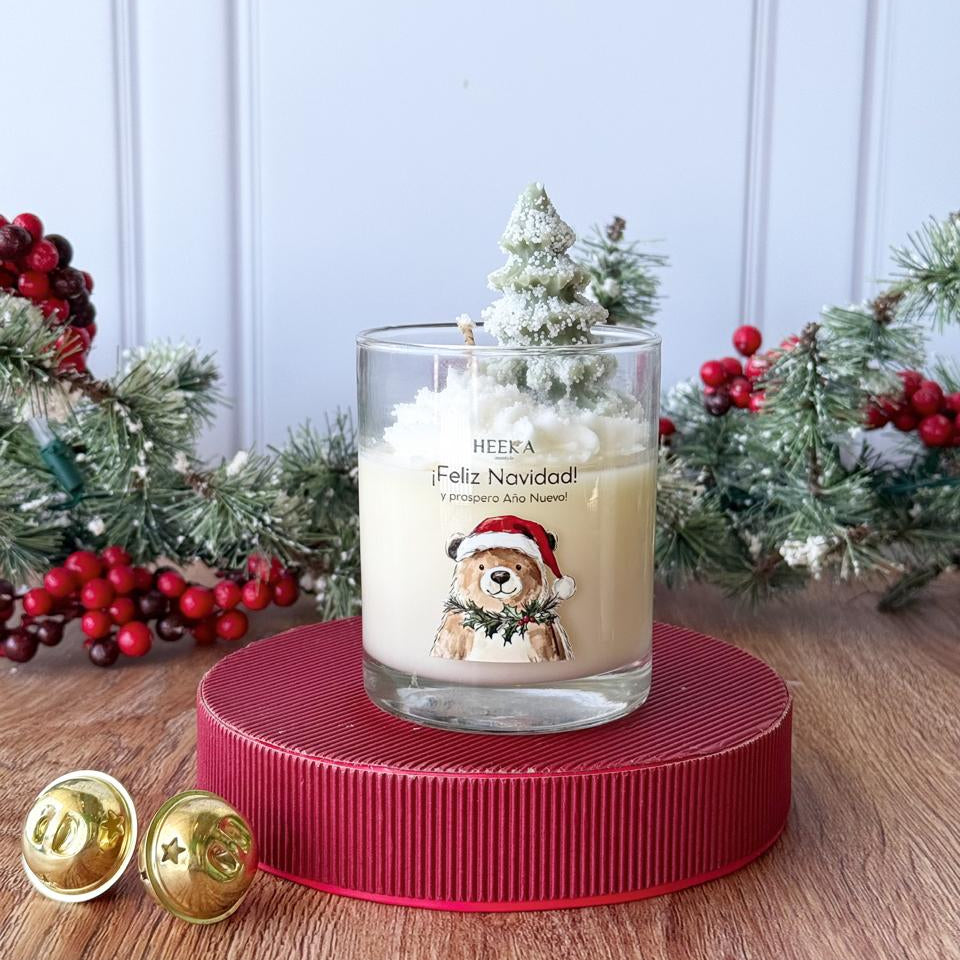 Vela pino nevado grande