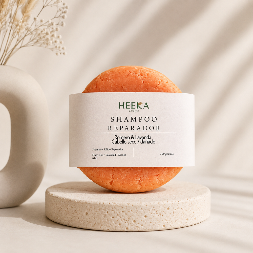 Shampoo Sólido de Lavanda & Romero – Equilibrio & Suavidad cabello seco/dañado