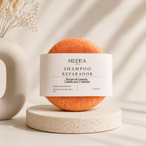 Shampoo Sólido de Lavanda & Romero – Equilibrio & Suavidad cabello seco/dañado